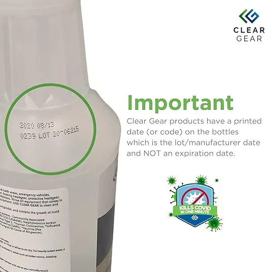Disinfectant, Cleaner, and Deodorizer For Sports Equipment, Gyms, and Fitness Centers - Mixed Pack - 16 Oz Bottle and 32 Oz Bottle Disinfecting Spray Pack