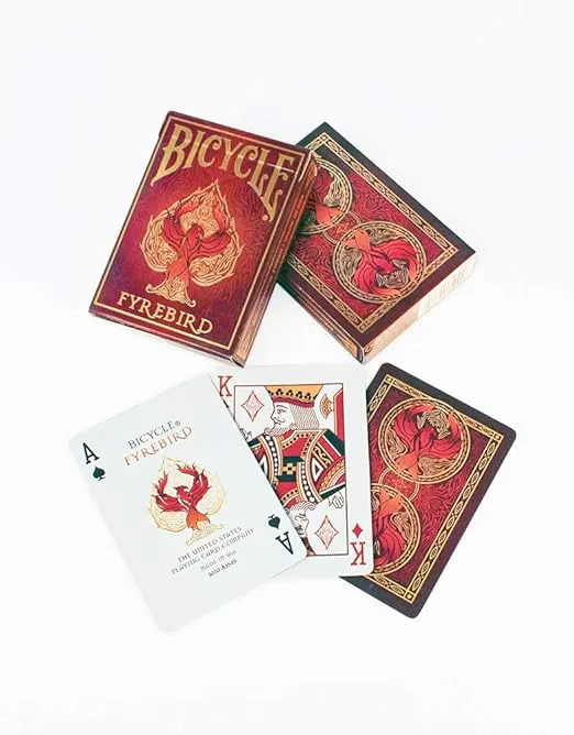 Bicycle Fyrebird Playing Cards Red