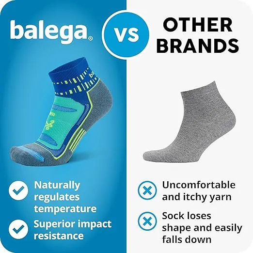 Balega Blister Resist Performance Quarter Athletic Running Socks for Men and Women (1 Pair)