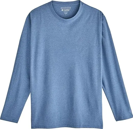 Coolibar UPF 50+ Men's Morada Everyday Long Sleeve T-Shirt - Sun Protective