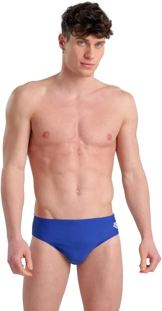 ARENA Feel Icons Solid Men's Swim Brief Waterfeel Fabric Stretchy Stylish Suit for Fitness Swimming Pool or Beach
