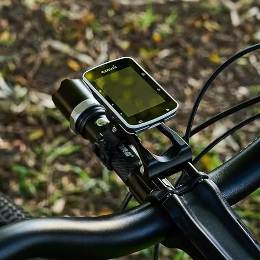 corki Bike Out Front Combo Computer Mount Adapter for Garmin Edge 130 200 500 510 520 810 820 1000 1030 (Simple Rainbow)