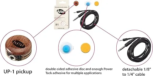 KNA UP-1, Universal Stick-on Piezo Pickup for Acoustic Instruments