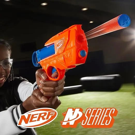 Nerf N Series Ward Blaster, 2 N1 Darts Compatible Only N Series Blasters, Kids Outdoor Games, Ages 8+