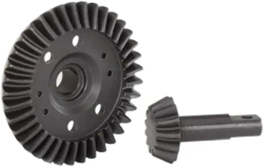 Traxxas Ring gear, differential/ pinion gear, differential (machined, spiral cut) (front)
