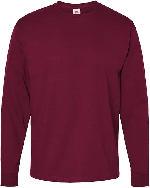 Hanes Essential-T 100% Cotton Long Sleeve T-Shirt 5286