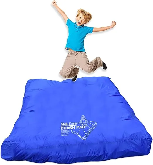 Skil-Care Replacement Cover for 3' x 4' (Dark Green) or 5’ x 5’ (Blue) Crash Pad, Durable Nylon Shell, Water-Resistant, Machine-Washable, Cover ONLY