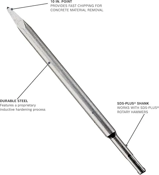 Bosch 1618600009 SDS-Plus 10-Inch Bull Point (HS1415)