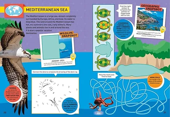 World Atlas Sticker Activity Book