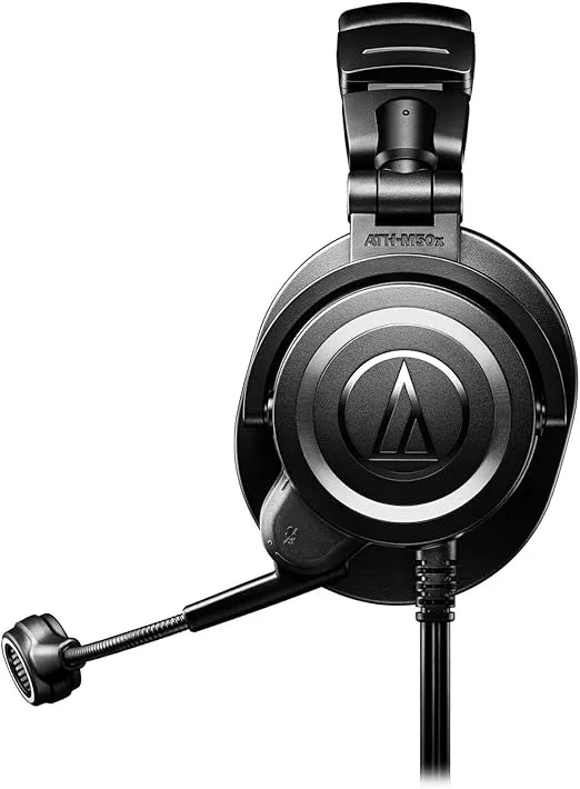 Audio-Technica ATH-M50xSTS XLR StreamSet Streaming Headset, Black, Adjustable