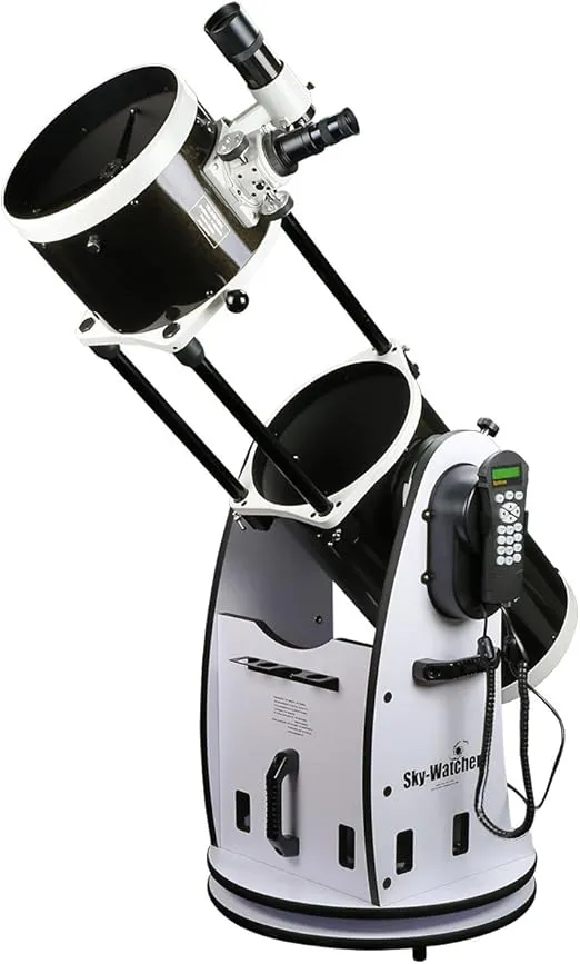 Sky Watcher Sky-Watcher Flextube 250 SynScan Dobsonian 10-inch Collapsible Computerized GoTo Large Aperture Telescope, White, (S11810)