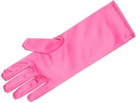 Juvale 4 Pairs of Satin Princess Gloves For Little Girls Dress Up Costumes, Tea Party, Birthday, Wedding, Pageant (4 Colors)