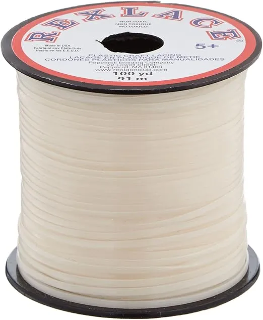 Pepperell Rexlace Plastic Craft Lace, 3/32-Inch Wide, Nite Glow (RX100-31)