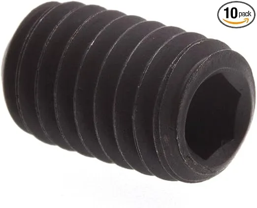 Prime-Line 9186311 Socket Set Screws, Metric, M6-1.0 X 10MM, Black Oxide Coated Steel (10 Pack)