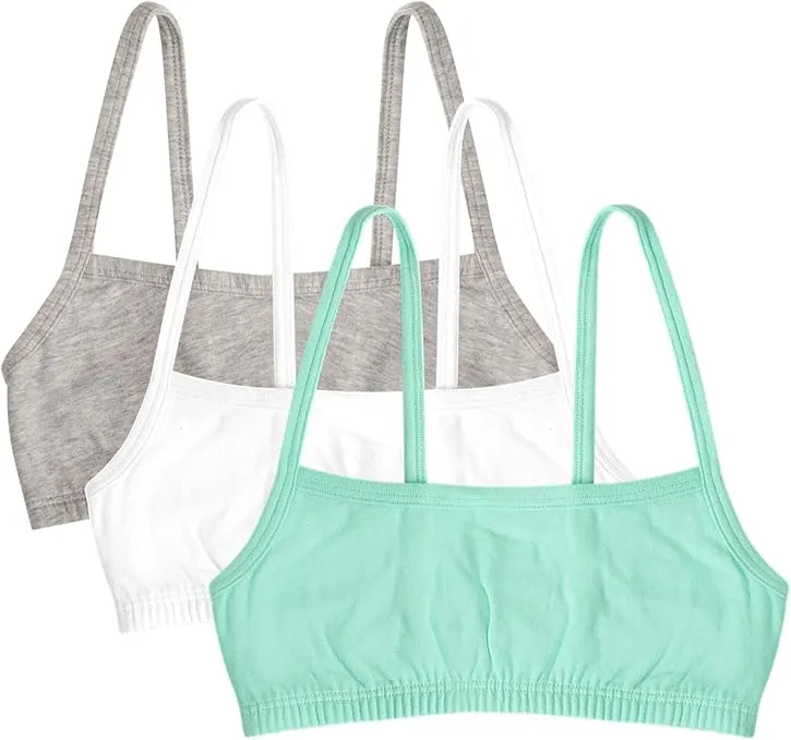 Fruit of the Loom Girls' Spaghetti Strap Sports Bra