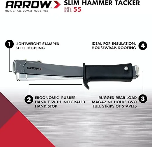 Arrow HT55 Slim Hammer Tacker