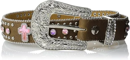 M&F Western Women's Crystal Cross Belt (Little Big Kids)