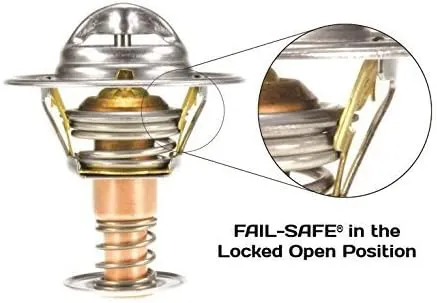 MotoRad 7656-195 195 °F Fail-Safe Thermostat - Jeep Wrangler (07-11), Chrysler Town & Country (07-10) Pacifica (07-08), Dodge Grand Caravan (07-10) Journey (09-10), Volkswagen Routan (09-10)