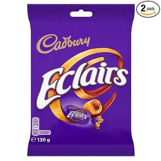 Cadbury Chocolate Eclairs 130 Grams - Pack of 2