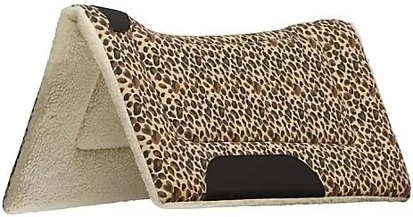 WEAVER Print Fleece Pony Saddle Pad 23X23 Leopard