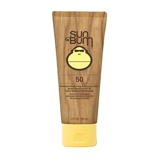 Sun Bum Original SPF 50 Sunscreen Lotion | Vegan and Hawaii 104 Act Compliant (Octinoxate & Oxybenzone Free) Broad Spectrum Moisturizing UVA/UVB Sunscreen with Vitamin E | 3 oz