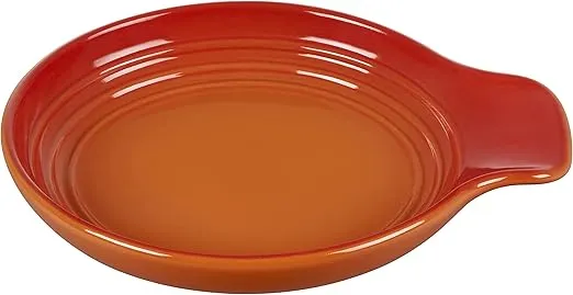 Le Creuset Signature Stoneware Spoon Rest, 6 Inches, Flame