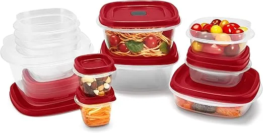Rubbermaid Assorted Food Storage Container Set - Case of: 1; Each Pack Qty: 24; Total Items Qty: 24