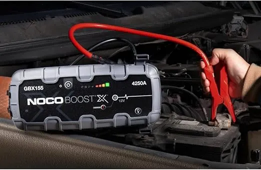 NOCO Boost X GBX155 4250A 12V UltraSafe Portable Lithium Jump Starter, Car Battery Booster Pack, USB-C Powerbank Charger, and Jumper Cables for up to 10.0-Liter Gas and 8.0-Liter Diesel Engines