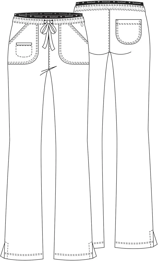 HeartSoul Break On Through Women Scrubs Pant Low Rise Drawstring 20110