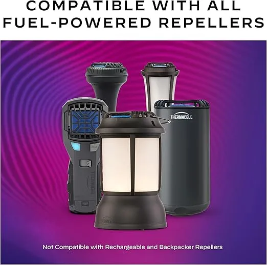 Thermacell Mosquito Repellent Refills; Compatible with Any Fuel-Powered Thermacell Repeller; Highly Effective, Long Lasting, No Spray or Mess; 15 Foot Zone of Mosquito Protection