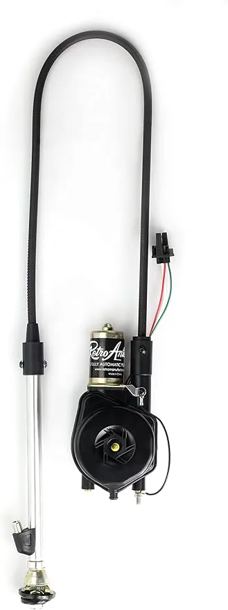 Retro Manufacturing PA02 Chrome Remote Motor Fully Automatic Power Antenna