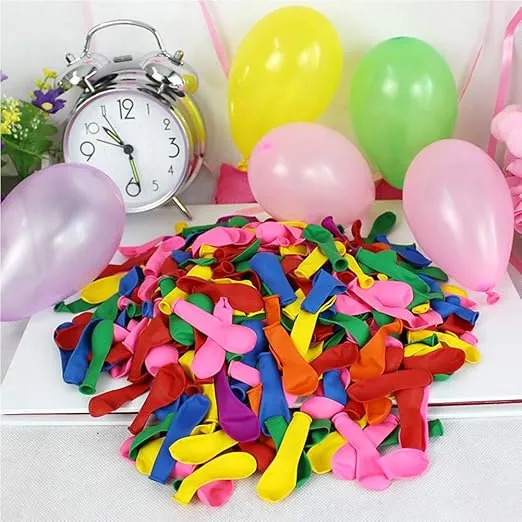 500pcs Small Latex Water Balloons,Colorful Air Balloons,Biodegradable Summer Splash Water Balloon Toys,for Water Bomb Game Fight Sports Fun Party