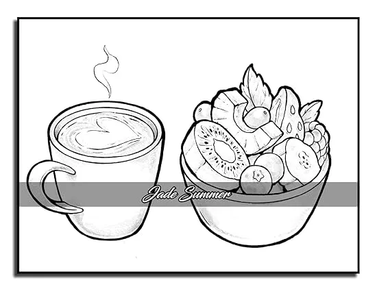 Easy Coloring Book: Large Print Designs for Adults and Seniors with 50 Simple Images of Animals, Flowers, Food, Objects, and More! (Easy Coloring Books)
