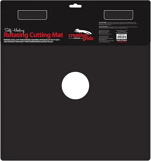 Creative Grids Self Healing Rotating Rotary Cutting Mat 14in x 14in (CGRMATR14)