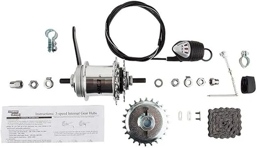 Sun 3-Speed Coaster Brake Hub Conversion Kit for Adult 3-Wheeler