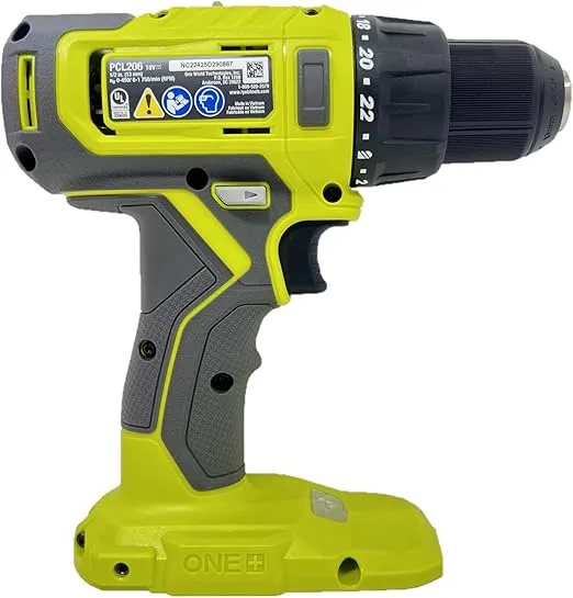 RYOBI ONE+ 18V Cordless 1/2 in. Drill/Driver (Tool Only) PCL206B Black Green