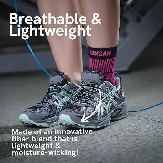 Zensah Ankle Support - Compression Ankle Brace for Running, Soccer, Sports - Ankle Sleeve Helps Sprains, Tendonitis, Pain