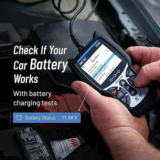 INNOVA 5210 - OBD2 Scanner Diagnostic Tool - Read/Erase ABS Codes, Live Data, Battery/Charging System Test