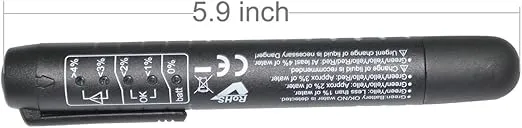 Brake Fluid Liquid Tester Pen with 5 LED Indicators, Calibrated For DOT3 DOT4 Brake Fluid