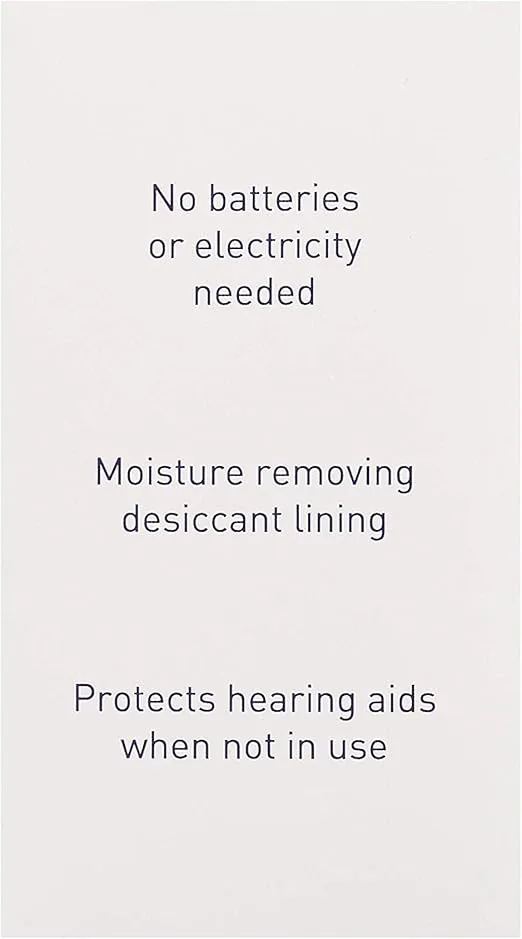 EZY DOSE Dehumidifier for Hearing Aid Cleaning, Small Container for Home or Travel, Easy to Use, Everyday Cleaner, Protection Against Moisture and Sweat, BPA Free