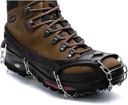 FreeSteps6 Crampon, Ice Cleat All-Purpose Traction System for Packed Snow & Ice Conditions