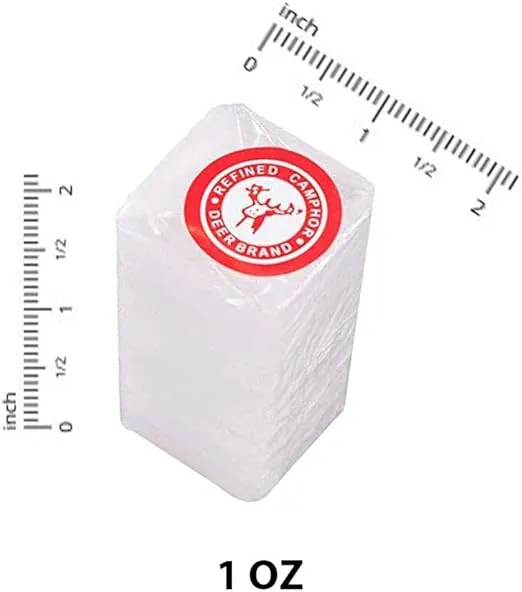 Deer Camphor Guaranteed 100% Pure Refined Camphor 4,8.12 or 15 Blocks Made in India (8)