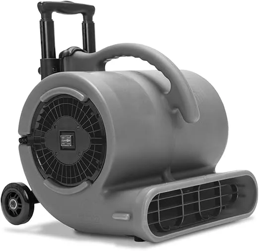 B-Air VP-50 1/2 HP 2950 CFM Air Mover with Handle, Grey