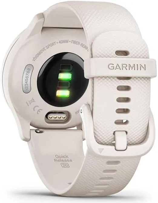 Garmin vivomove Sport, Hybrid Smartwatch, Health and Wellness Features, Touchscreen, White