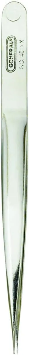 General Tools 401XX Strong Sharp Point Industrial Tweezers
