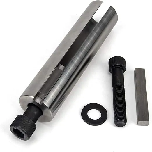 3mirrors Engine Pulley Crank Shaft Sleeve Adapter Extended 1 to 1 1/8 inch 1/4" Key Gas Stainless Steel 304 Shaft Adapter