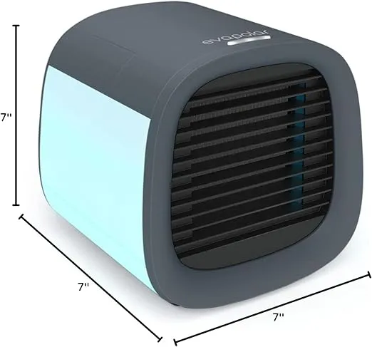Evapolar evaCHILL Portable Air Conditioners / Mini AC Unit / Small Personal Evaporative Air Cooler and Humidifier Fan for Bedroom, Office, Car, Camping / EV-500 / Urban Gray