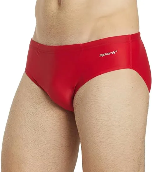 Sporti Men's Swim Briefs - Swimsuit Training Bathing Suit for Swimmers - Men's Athletic Swimwear Briefs for Lap Swimming