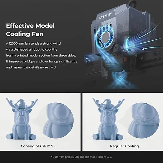 Creality CR-10 SE 3D Printer with Upgraded 600mm/s Printing Speed, CR Touch Auto Leveling, Precision Linear Rails, 300℃ Hotend Sprite Direct Extruder, Print Volume 8.66'' x 8.66'' x 9.84''