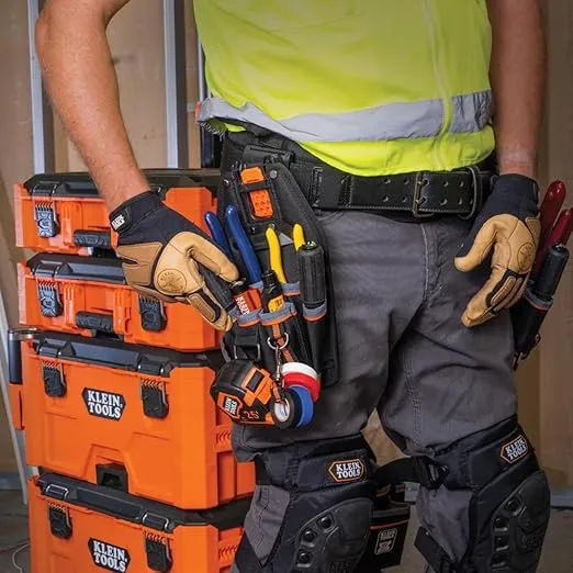 Klein Tools 55834MB MODbox Tool Pouch, Electrician Pouch, Quickly Attach and Release from Tool Belts and MODBox Rail System